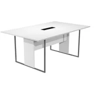 Tavolo Riunioni Essence Artexport - Gamba Antracite Opaco - 180x110x74,4 cm - 425-TOP-3-AF-FC (Bianco)