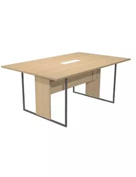 Tavolo Riunioni Essence Artexport - Gamba Antracite Opaco - 180x110x74,4 cm - 425-TOP-C-AF-EA (Rovere)
