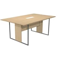 Tavolo Riunioni Essence Artexport - Gamba Antracite Opaco - 180x110x74,4 cm - 425-TOP-C-AF-EA (Rovere)