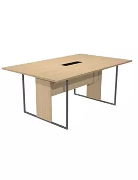 Tavolo Riunioni Essence Artexport - Gamba Antracite Opaco - 180x110x74,4 cm - 425-TOP-C-AF-EA (Rovere)