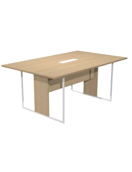 Tavolo Riunioni Essence Artexport - Gamba Bianca - 180x110x74,4 cm - 425-TOP-C-AN-EA (Rovere)