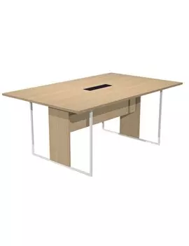 Tavolo Riunioni Essence Artexport - Gamba Bianca - 180x110x74,4 cm - 425-TOP-C-AN-FC (Rovere)