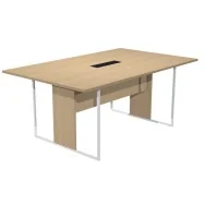 Tavolo Riunioni Essence Artexport - Gamba Bianca - 180x110x74,4 cm - 425-TOP-C-AN-FC (Rovere)