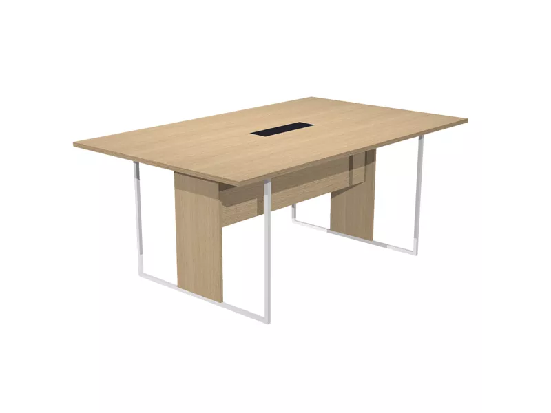 Tavolo Riunioni Essence Artexport - Gamba Bianca - 180x110x74,4 cm - 425-TOP-C-AN-FC (Rovere)
