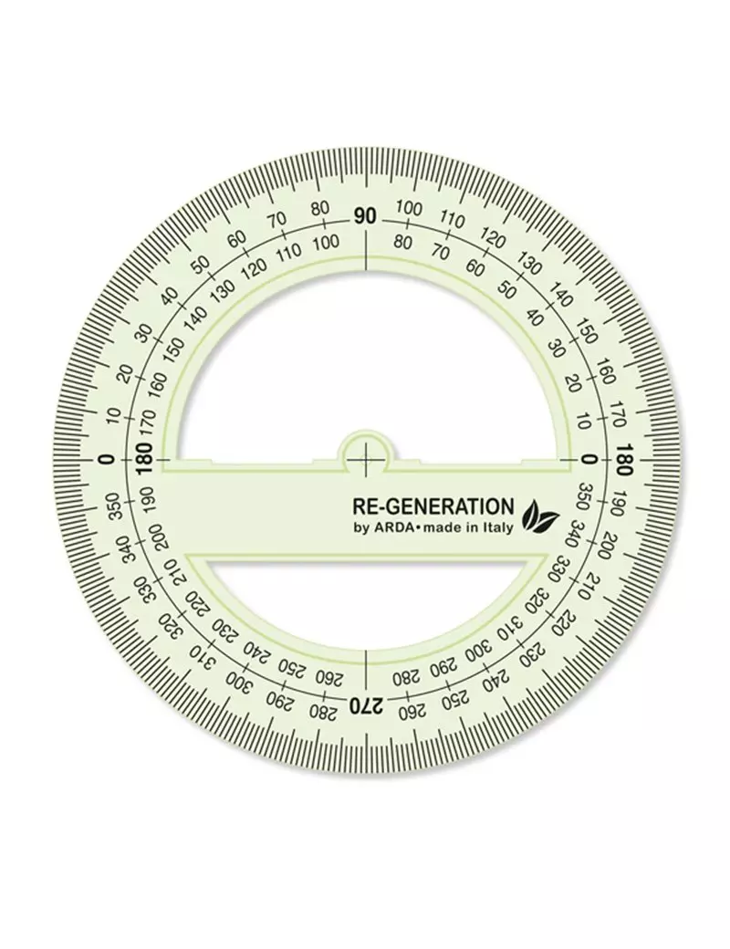 Goniometro Linea Re-Generation Arda - 360° - 12 cm - RE36012 (Fumè Trasparente) Goniometro Linea Re-Generation Arda - 360° - 12 cm - RE36012 (Fumè Trasparente)