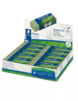 Gomma Mars Plastic Staedtler 526-50 - 65x23x13 mm - 526 80-5 (Verde Conf. 20)