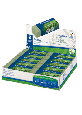 Gomma Mars Plastic Staedtler 526-50 - 65x23x13 mm - 526 80-5 (Verde Conf. 20)