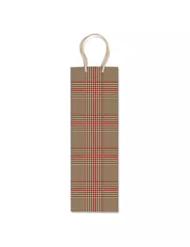Shopper Portabottiglie Rex Sadoch - 12x9x37 cm - SDN12-085F (Fantasia Scozzese Conf. 10)