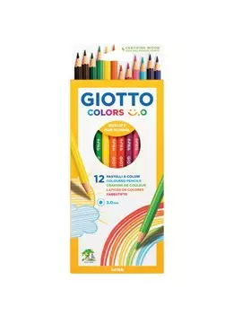 Matite Colorate Colors Giotto Fila - 3 mm - F278300 (Assortiti Conf. 12)