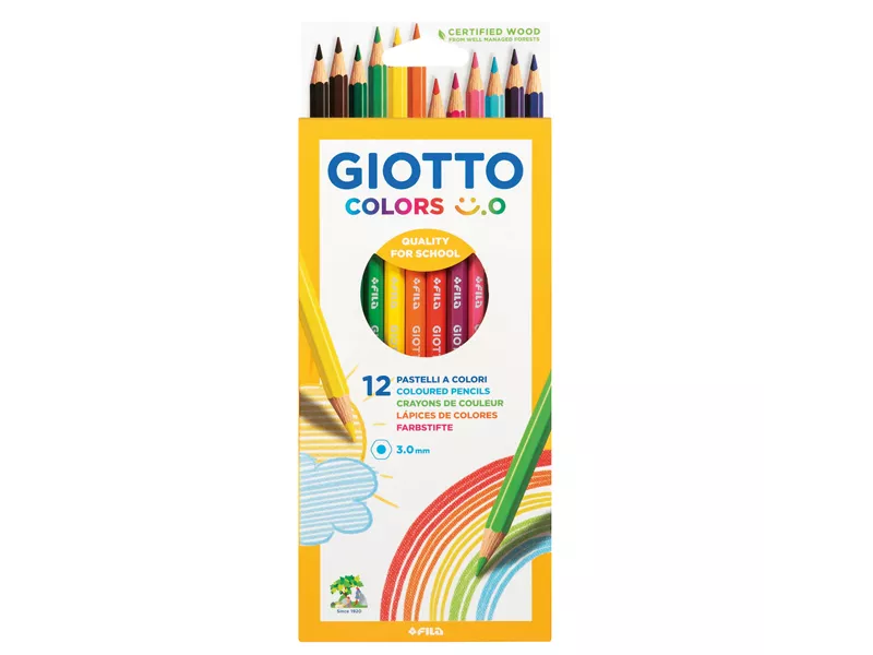 Matite Colorate Colors Giotto Fila - 3 mm - F278300 (Assortiti Conf. 12) Matite Colorate Colors Giotto Fila - 3 mm - F278300 (Assortiti Conf. 12)