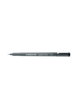Fineliner a Punta Graduata Pigment Liner 308 Staedtler - 0,7 mm - 308079 (Nero Conf. 10)