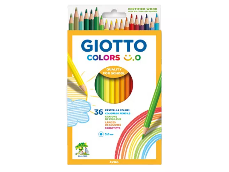 Matite Colorate Colors Giotto Fila - 3 mm - F278500 (Assortiti Conf. 36) Matite Colorate Colors Giotto Fila - 3 mm - F278500 (Assortiti Conf. 36)