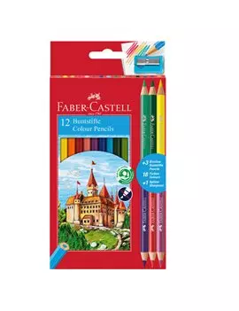 Matite Colorate Eco Il Castello Faber Castell - 3 mm - 110312 (Assortiti Conf. 12+3)