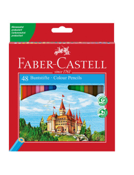 Matite Colorate Eco Il Castello Faber Castell - 3 mm - 110348 (Assortiti Conf. 48)