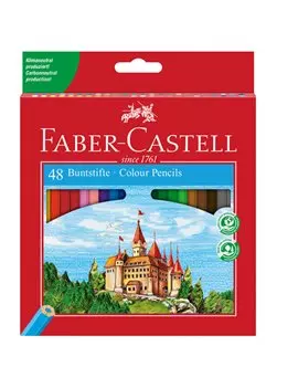 Matite Colorate Eco Il Castello Faber Castell - 3 mm - 110348 (Assortiti Conf. 48)