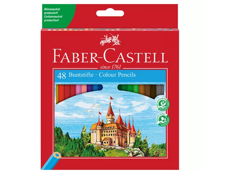 Matite Colorate Eco Il Castello Faber Castell - 3 mm - 110348 (Assortiti Conf. 48)