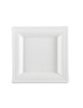 Piatto Piano Quadrato SignorBio - 16x16 cm - BPS001BIO50B (Bianco Conf. 50)
