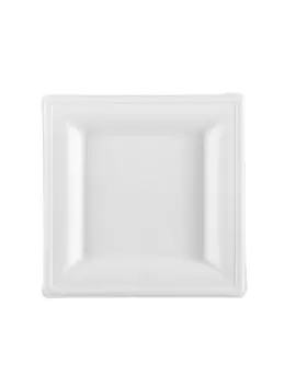 Piatto Piano Quadrato SignorBio - 16x16 cm - BPS001BIO50B (Bianco Conf. 50)