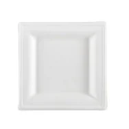 Piatto Piano Quadrato SignorBio - 16x16 cm - BPS001BIO50B (Bianco Conf. 50)