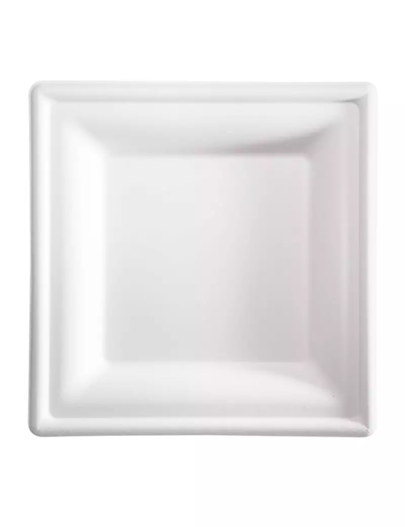 Piatto Piano Quadrato SignorBio - 20x20 cm - BPS002BIO50B (Bianco Conf. 50) Piatto Piano Quadrato SignorBio - 20x20 cm - BPS002BIO50B (Bianco Conf. 50)