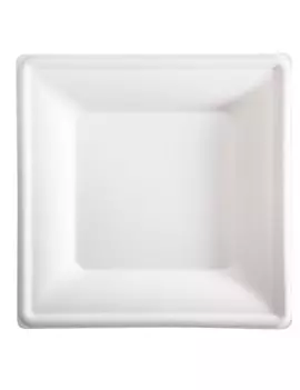 Piatto Piano Quadrato SignorBio - 26x26 cm - BPS003BIO50B (Bianco Conf. 50)