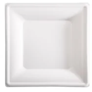 Piatto Piano Quadrato SignorBio - 26x26 cm - BPS003BIO50B (Bianco Conf. 50)