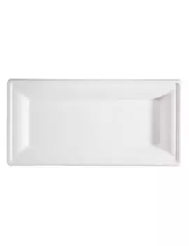 Piatto Piano Rettangolare SignorBio - 26x13 cm - BPR001BIO50B (Bianco Conf. 50)