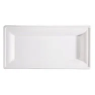 Piatto Piano Rettangolare SignorBio - 26x13 cm - BPR001BIO50B (Bianco Conf. 50)
