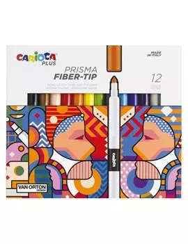 Pennarelli Prisma Carioca - 3,7 mm - 45205 (Assortiti Conf. 12)
