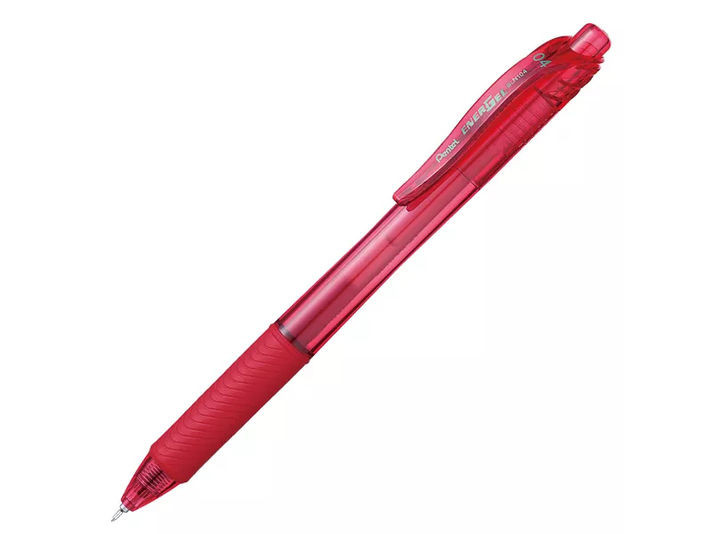 Penna Roller a Scatto Energel XBLN Pentel - 0,4 mm - BLN104-BX (Rosso)