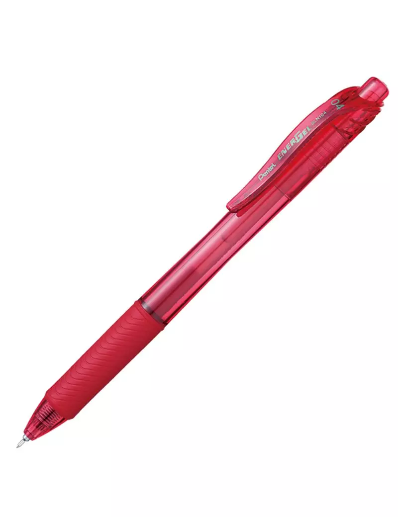 Penna Roller a Scatto Energel XBLN Pentel - 0,4 mm - BLN104-BX (Rosso) Penna Roller a Scatto Energel XBLN Pentel - 0,4 mm - BLN104-BX (Rosso)