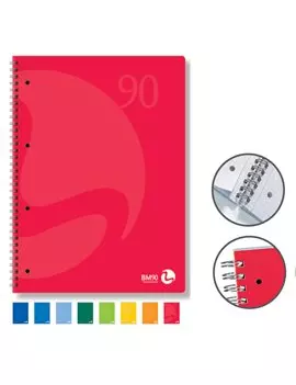 Quaderno Spiralato a 4 Fori Colors BM - A5 - 1 Rigo senza Margini - 0105339 (Assortiti Conf. 5)