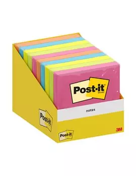 Post-it Notes 3M - 76x76 mm - 7100317840 (Assortiti Conf. 10)