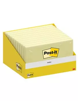 Post-it Notes 6820-CY-W10 3M - 76x127 mm - 7100317839 (Giallo Canary Conf. 10)