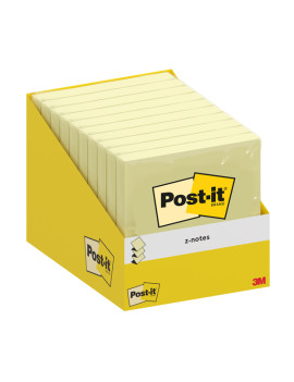 Post-it Notes Super Sticky Z-Notes R330-CY-W10 3M - 76x76 mm - 7100317838 (Giallo Canary Conf. 10)