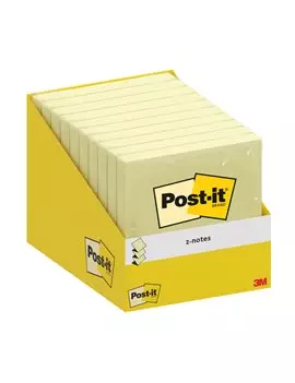Post-it Notes Super Sticky Z-Notes R330-CY-W10 3M - 76x76 mm - 7100317838 (Giallo Canary Conf. 10)
