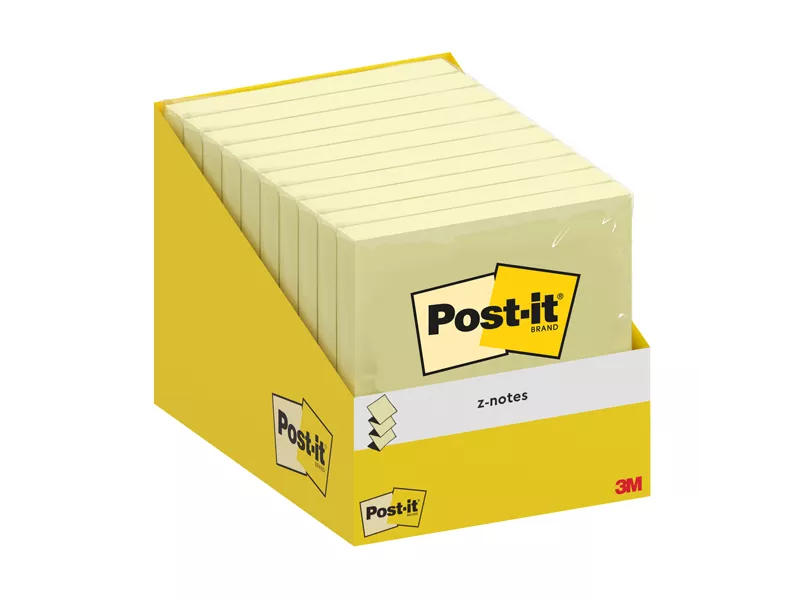 Post-it Notes Super Sticky Z-Notes R330-CY-W10 3M - 76x76 mm - 7100317838 (Giallo Canary Conf. 10)