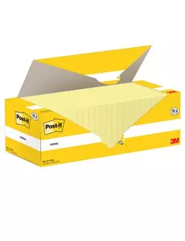 Post-it Notes 654-CY-VP24 3M - 76x76 mm - 7100319213 (Giallo Canary Conf. 24)