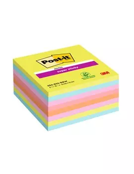 Post-it Notes Super Sticky 654-8SSRBW 3M - 76x76 mm - 7100263310 (Assortiti Conf. 8)