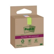 Post-it Notes Super Sticky Green 622R-SS12COL 3M - 47,6x47,6 mm - 7100284577 (Assortiti Pastello Conf. 3)
