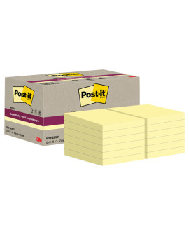 Post-it Notes Super Sticky Green 622R-SSCY 3M - 47,6x47,6 mm - 7100284576 (Giallo Canary Conf. 12)
