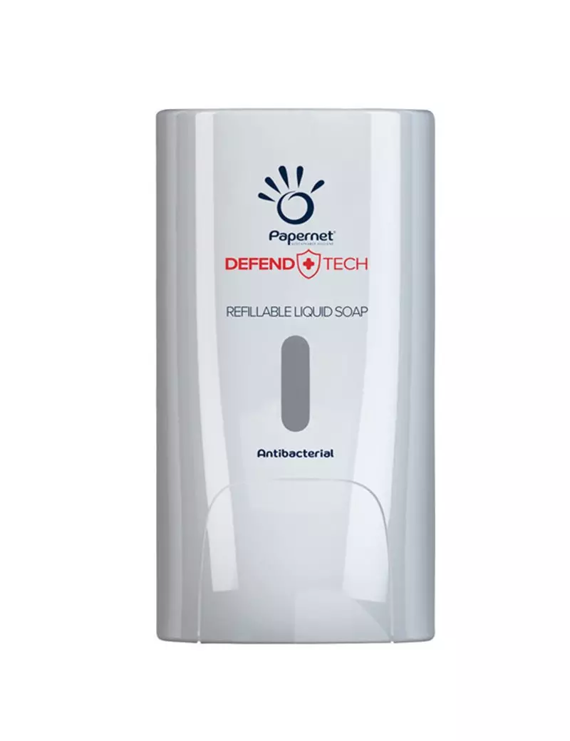 Dispenser da Parete Antibatterico Defend Tech Papernet - per Sapone Liquido e Gel - 22x11,6x13,9 cm - 416149 (Bianco) Dispenser da Parete Antibatterico Defend Tech Papernet - per Sapone Liquido e Gel - 22x11,6x13,9 cm - 416149 (Bianco)