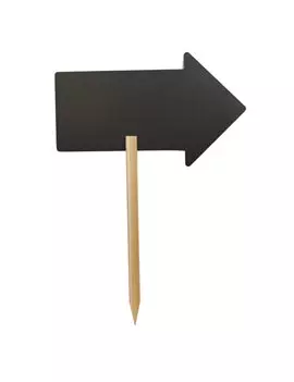 Lavagna con Supporto Silhouette Securit - 67x49,2 cm - Freccia - FBS-ARROW (Nero)