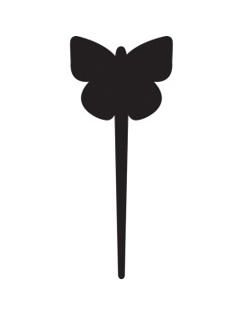 Lavagna Silhouette Tags Securit - 15x25 cm - Farfalla - TAG-BUTTERFLY-5 (Nero Conf. 5)