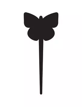 Lavagna Silhouette Tags Securit - 15x25 cm - Farfalla - TAG-BUTTERFLY-5 (Nero Conf. 5)