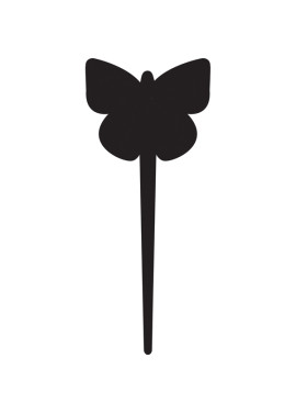 Lavagna Silhouette Tags Securit - 15x25 cm - Farfalla - TAG-BUTTERFLY-5 (Nero Conf. 5)