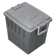 Cassa Multiuso con Coperchio e Maniglie Mobil Plastic - 38x28x30 cm - 20 Litri - 143/20-GRI (Grigio)