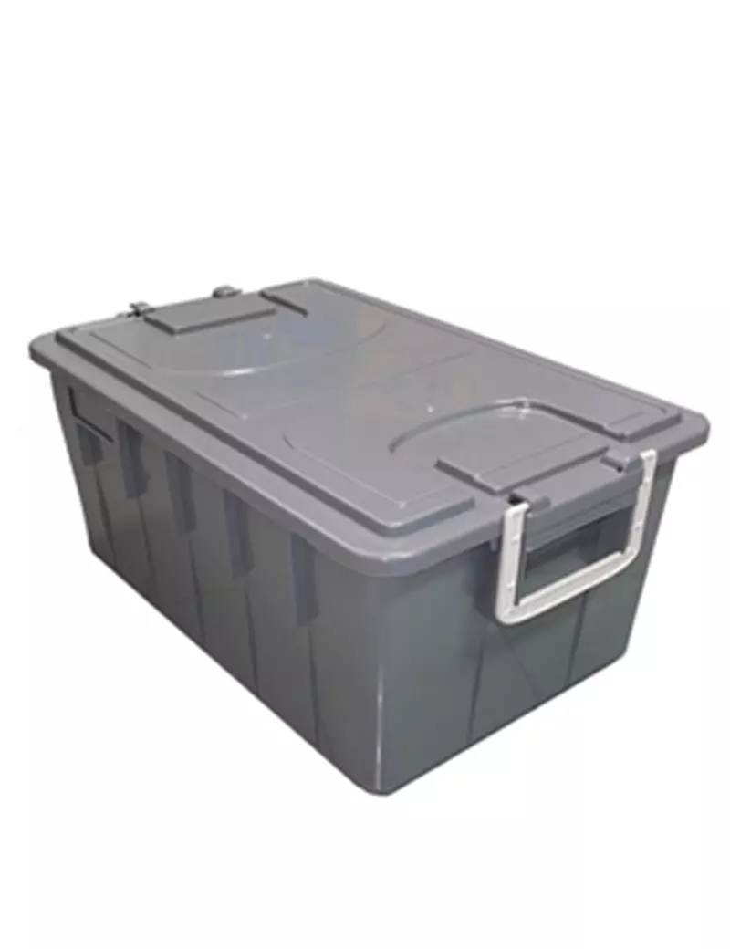Cassa Multiuso con Coperchio e Maniglie Mobil Plastic - 58x38x26 cm - 40 Litri - 143/40-GRI (Grigio) Cassa Multiuso con Coperchio e Maniglie Mobil Plastic - 58x38x26 cm - 40 Litri - 143/40-GRI (Grigio)