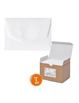 Buste Bristol Rex Sadoch - 9x14 cm - 240 g - 8209 (Bianco Conf. 100)
