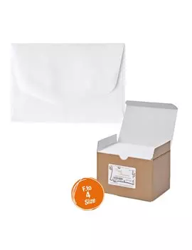 Buste Bristol Rex Sadoch - 7,5x11,2 cm - 240 g - 8204 (Bianco Conf. 100)